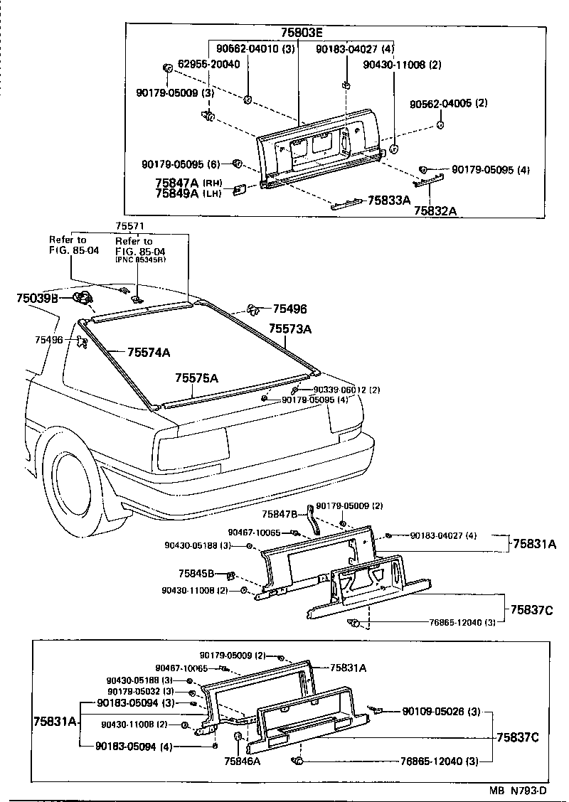 75832-14060 PANEL, LOWER BACK FINISH, RH product image