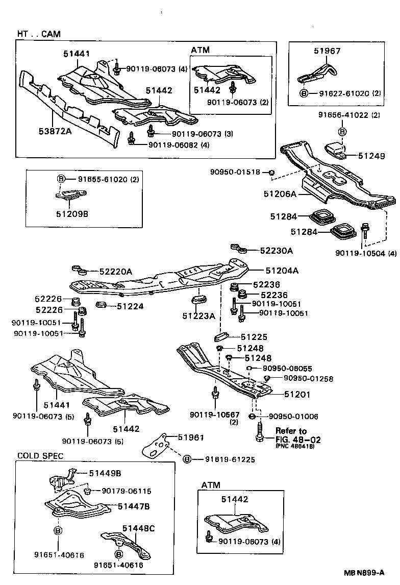 53872-32020 DUCT, AIR, LOWER product image