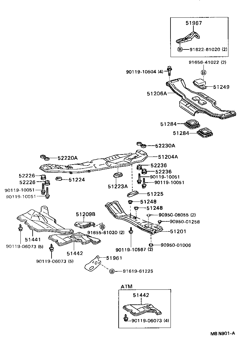 51968-32010 HOOK, TRANSPORT, REAR product image