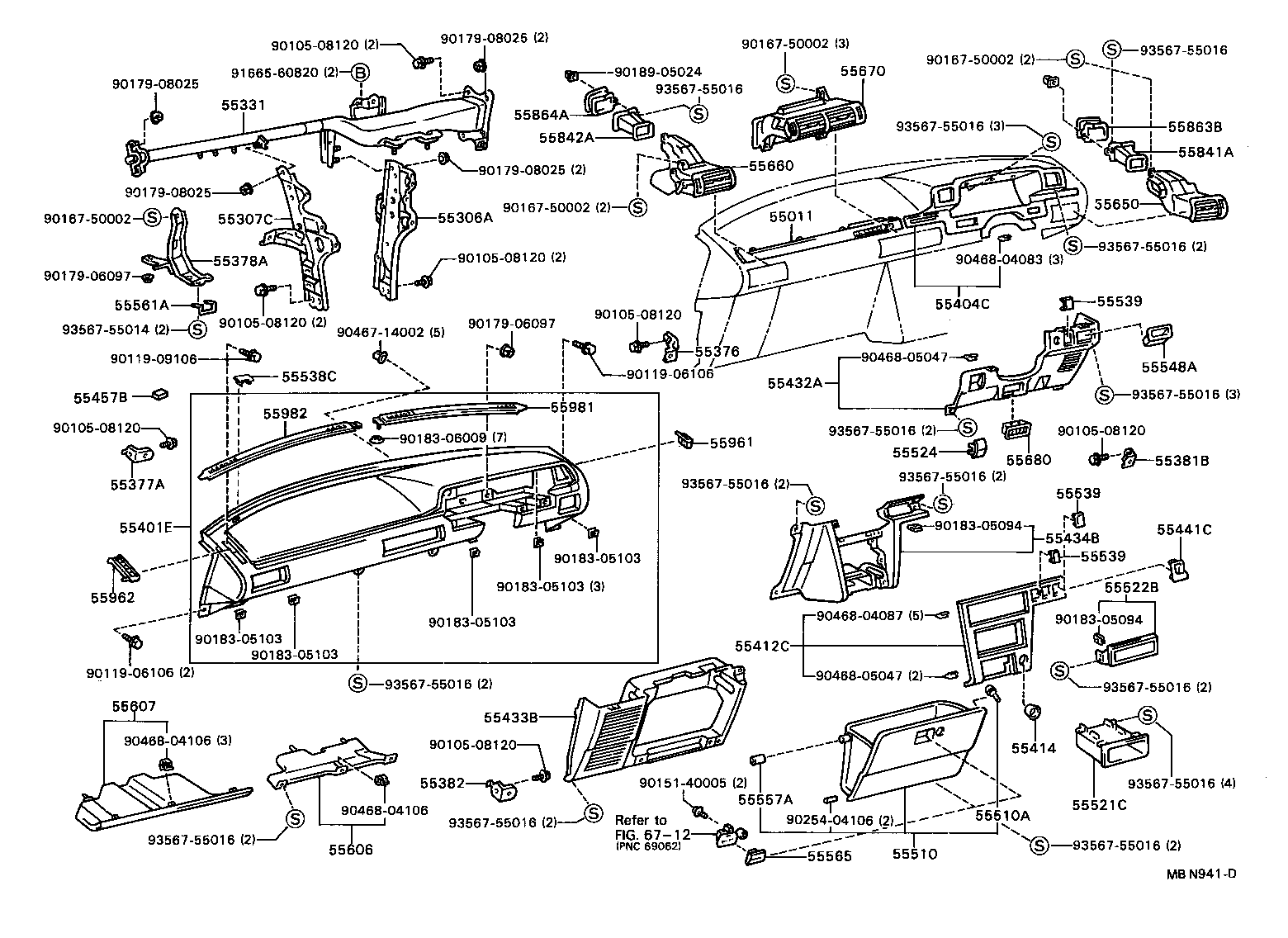 55524-32050-03 COVER, SWITCH BACE HOLE product image