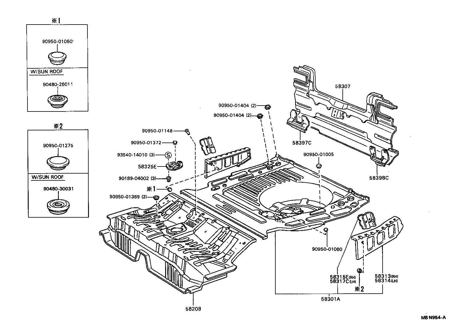 58307-32260 PANEL SUB-ASSY, BODY LOWER BACK product image