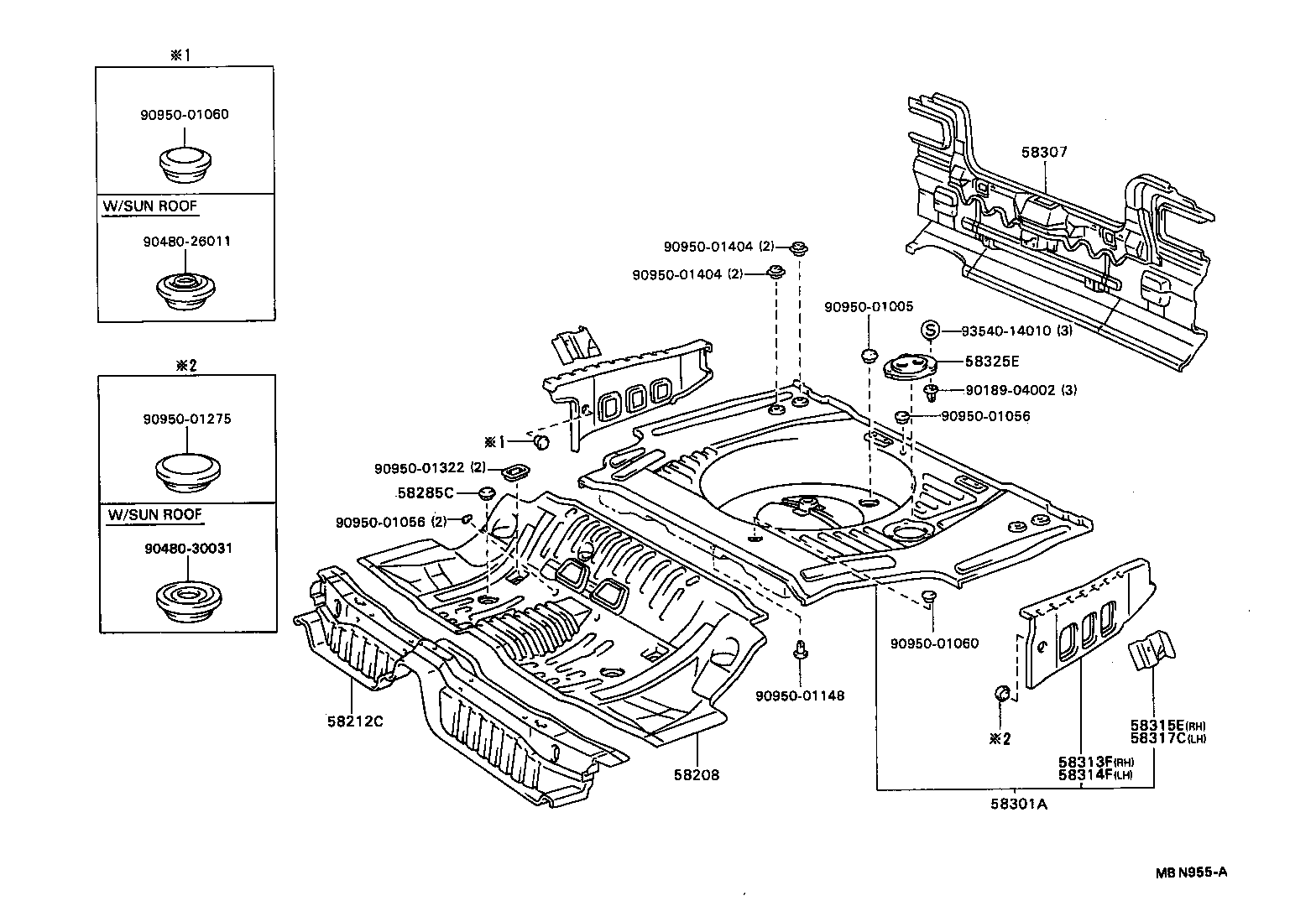 58307-32260 PANEL SUB-ASSY, BODY LOWER BACK product image