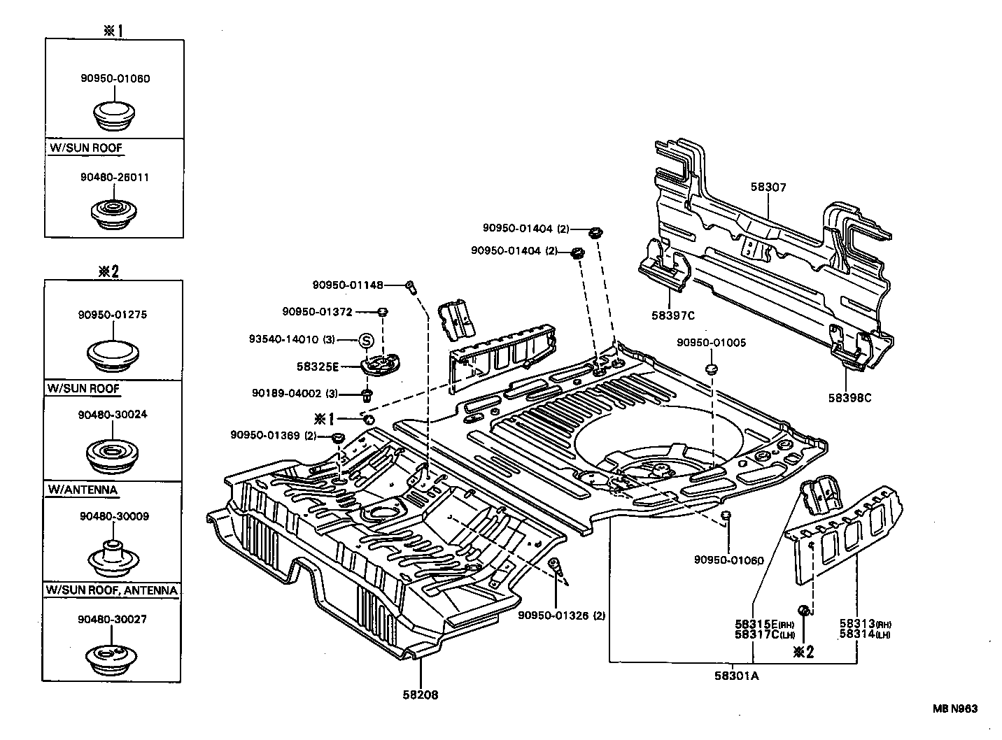 58307-32121 PANEL SUB-ASSY, BODY LOWER BACK product image