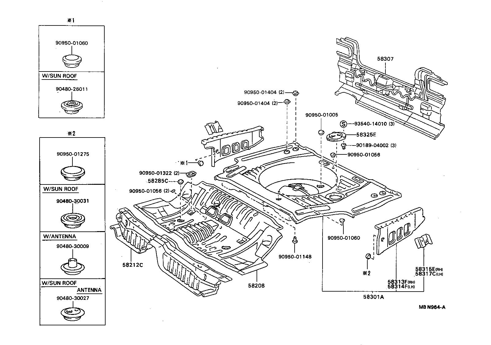 58307-32121 PANEL SUB-ASSY, BODY LOWER BACK product image