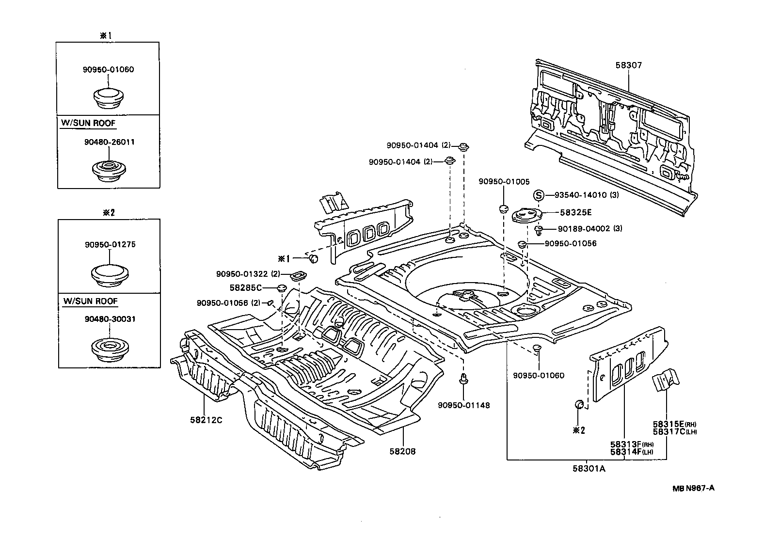 58307-32260 PANEL SUB-ASSY, BODY LOWER BACK product image