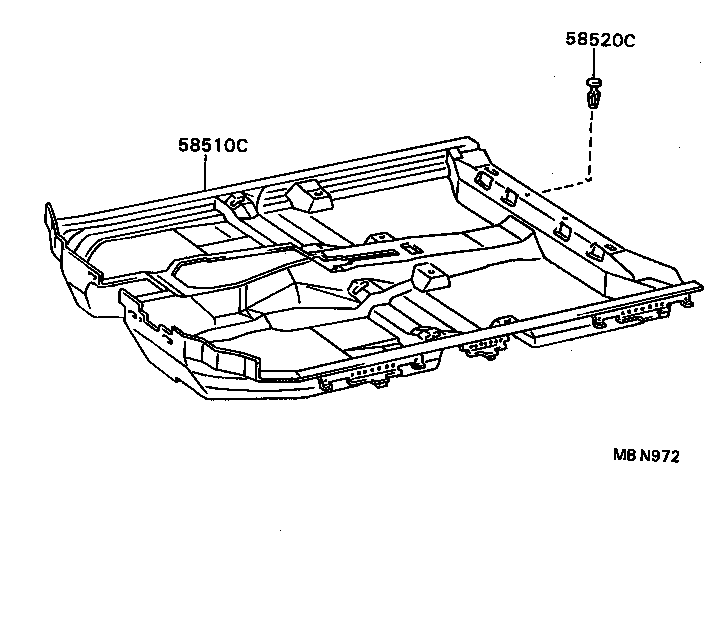 58510-32340-04 CARPET ASSY, FRONT FLOOR, FRONT product image