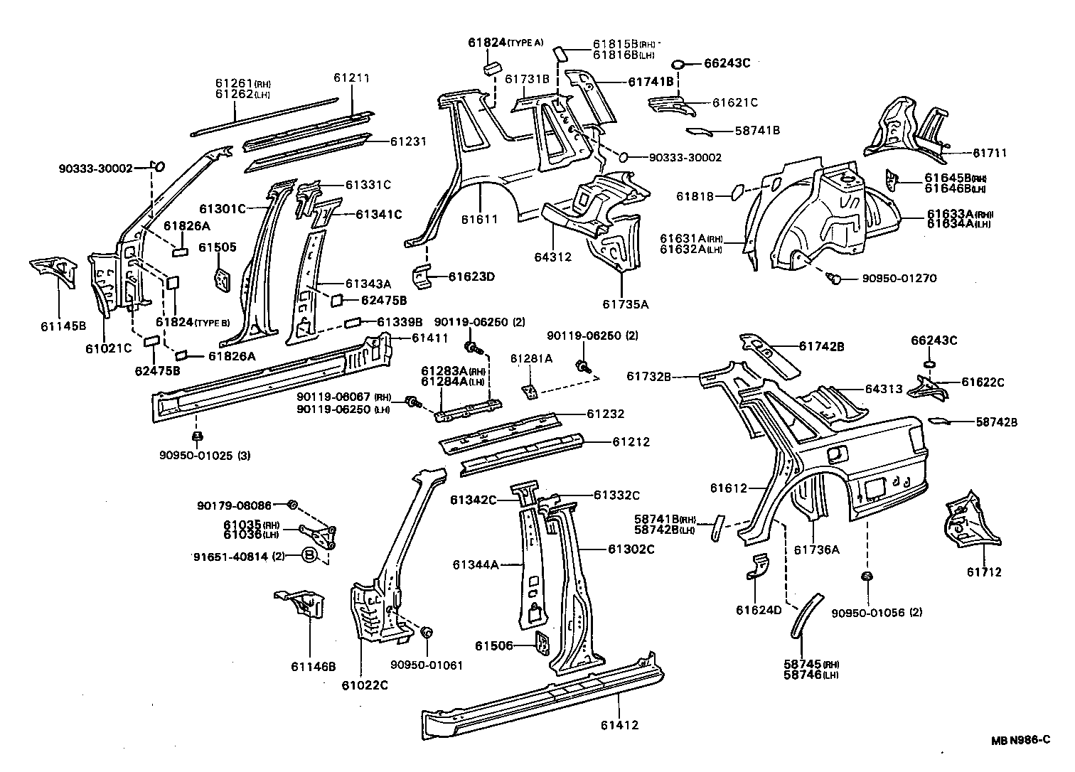 58745-32010 PROTECTOR, QUARTER PANEL, FRONT RH product image