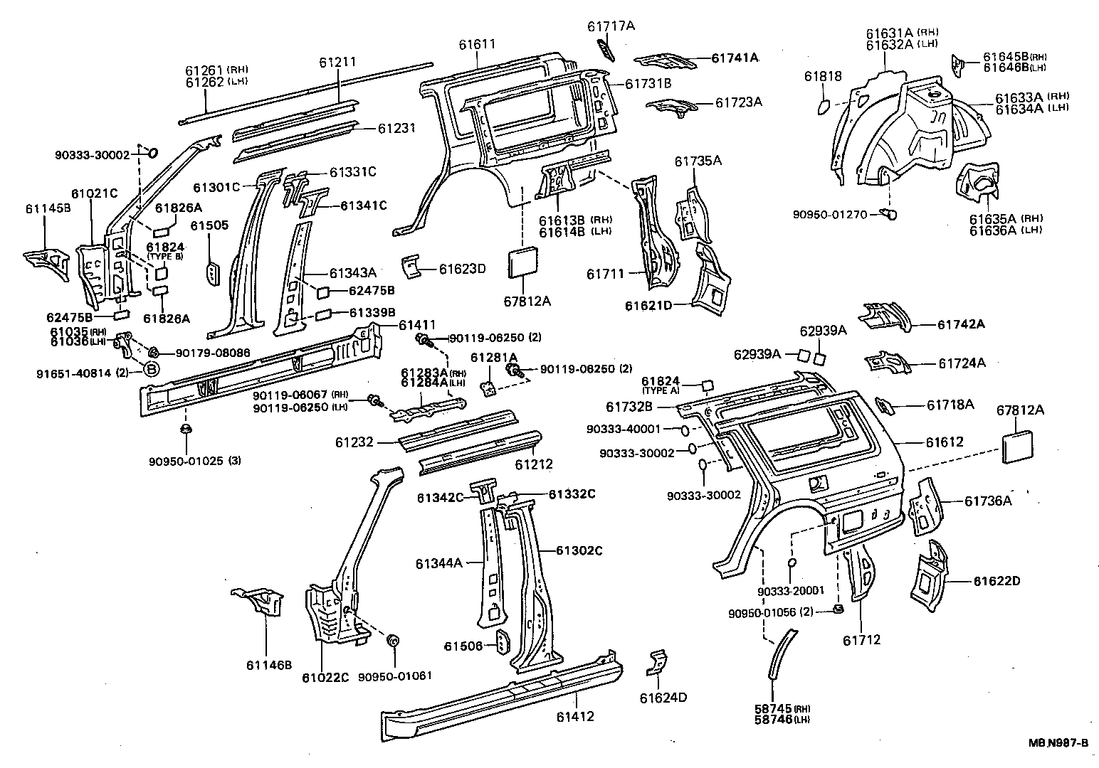 58745-32010 PROTECTOR, QUARTER PANEL, FRONT RH product image