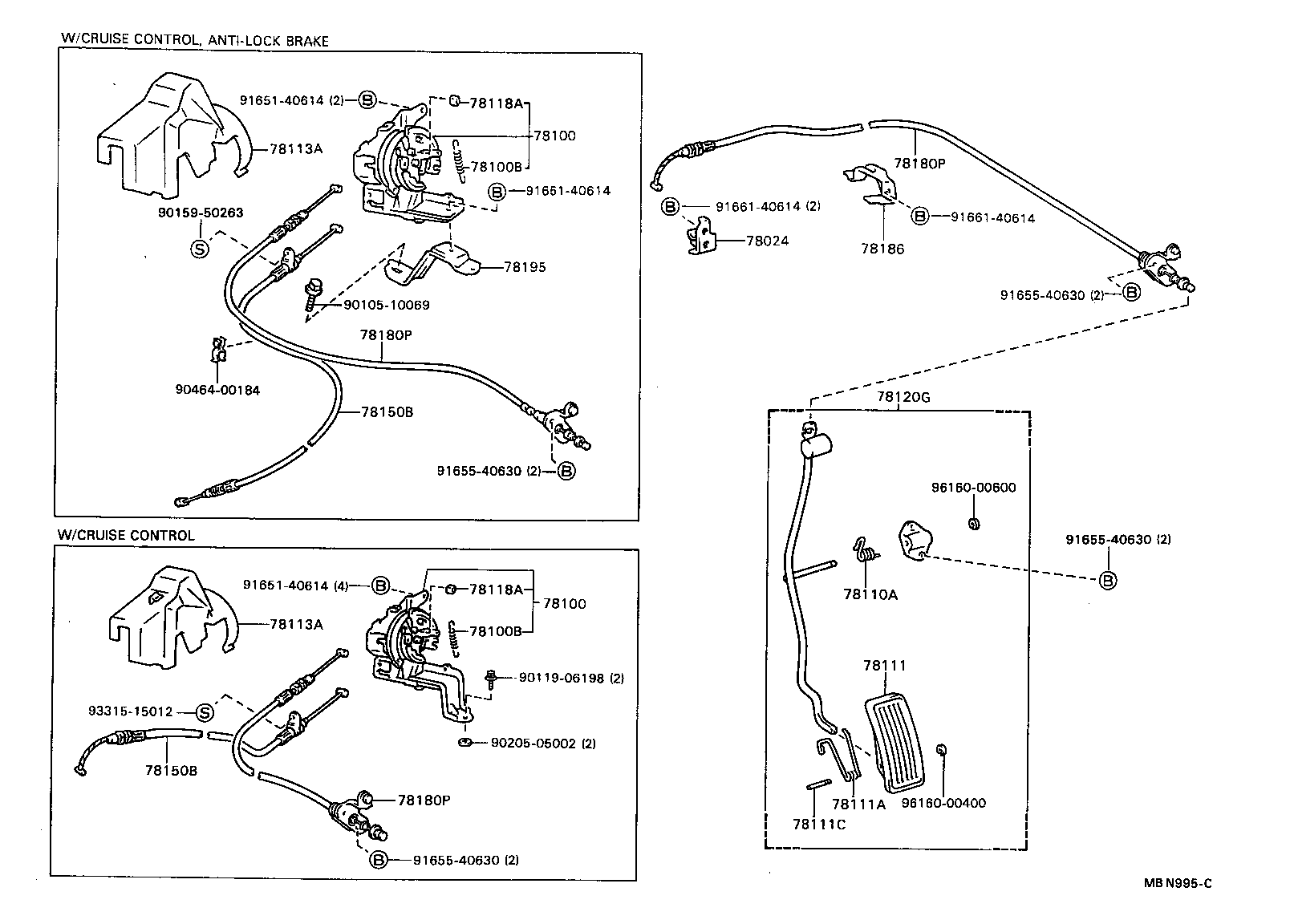 78180-32200 CABLE ASSY, ACCELERATOR CONTROL product image