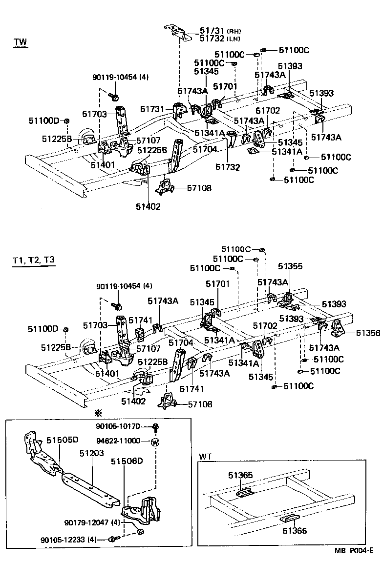 51401-26020 BRACKET SUB-ASSY, ENGINE FRONT MOUNTING, RH product image