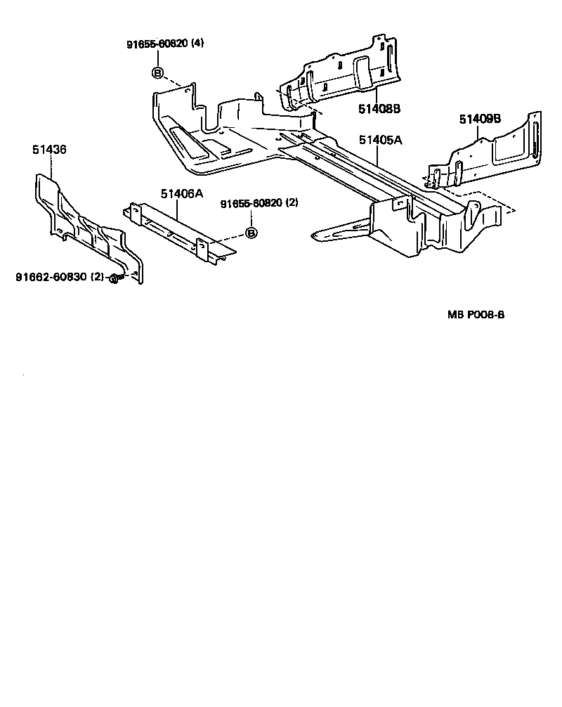 51405-26010 COVER SUB-ASSY, ENGINE UNDER, NO.1 product image