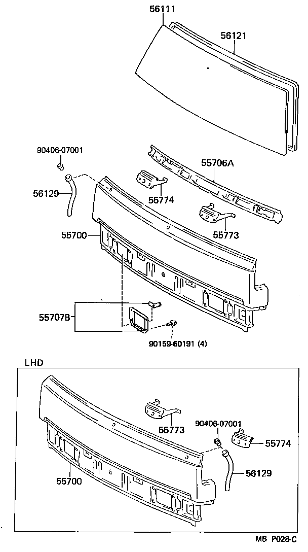 55707-95404 SHUTTER SUB-ASSY, FRONT AIR product image