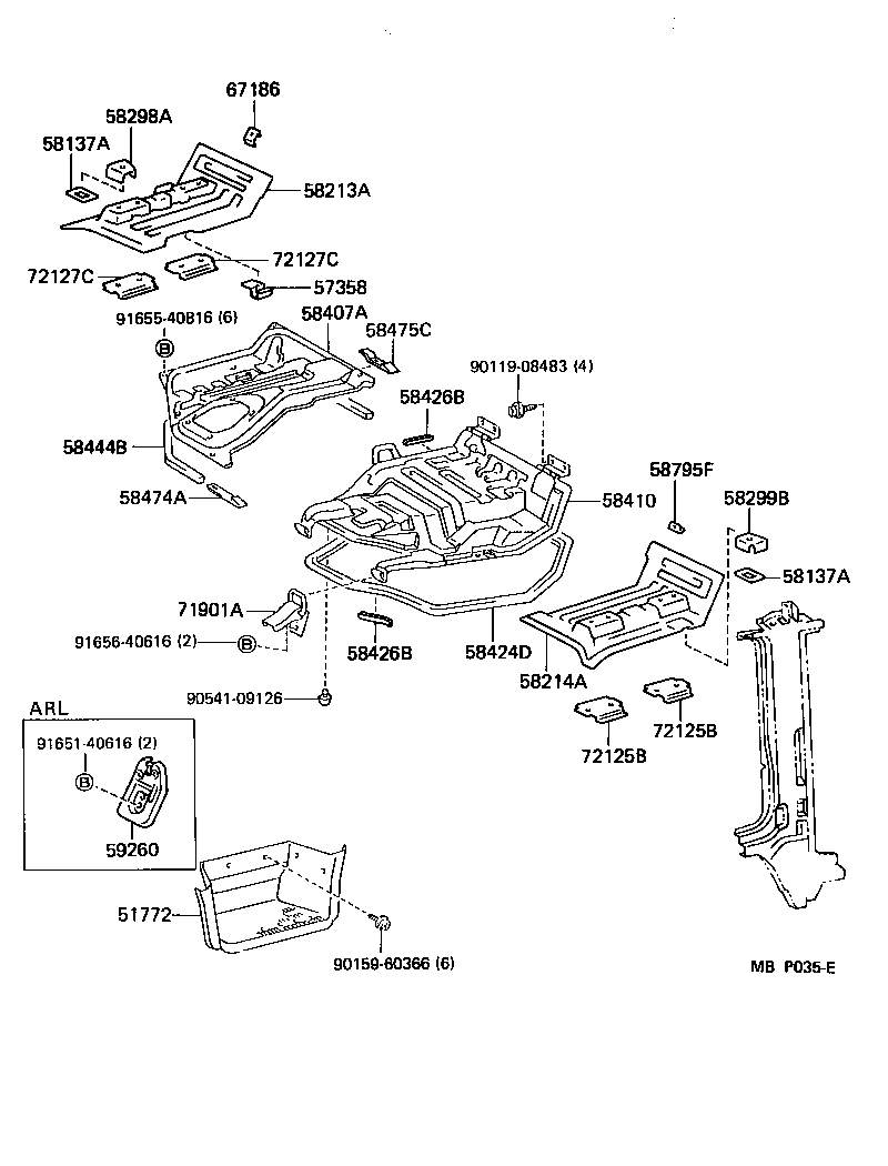 53708-95012 APRON, FRONT FENDER, FRONT LH product image