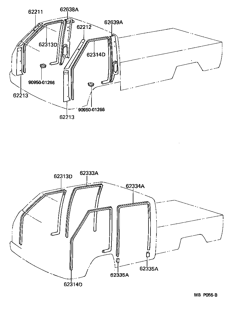 62333-95400-04 TRIM, REAR DOOR OPENING, RH product image