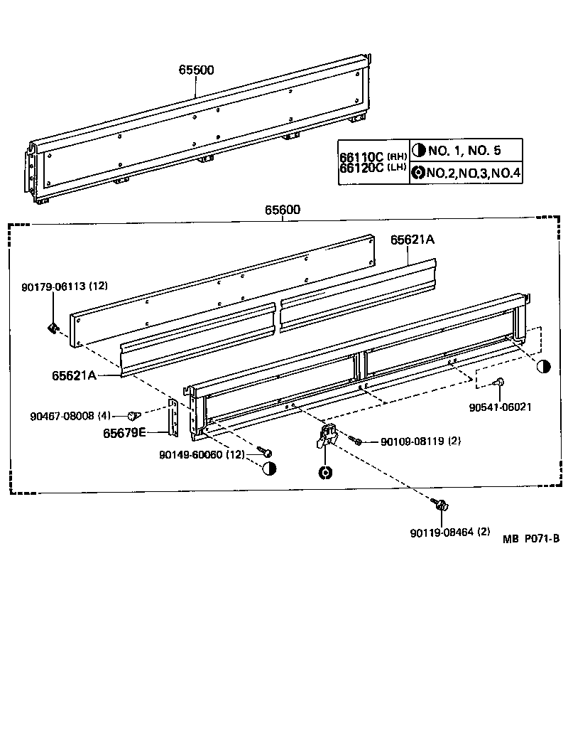 65313-26020 PANEL, FLOOR FRONT CORNER, RH product image