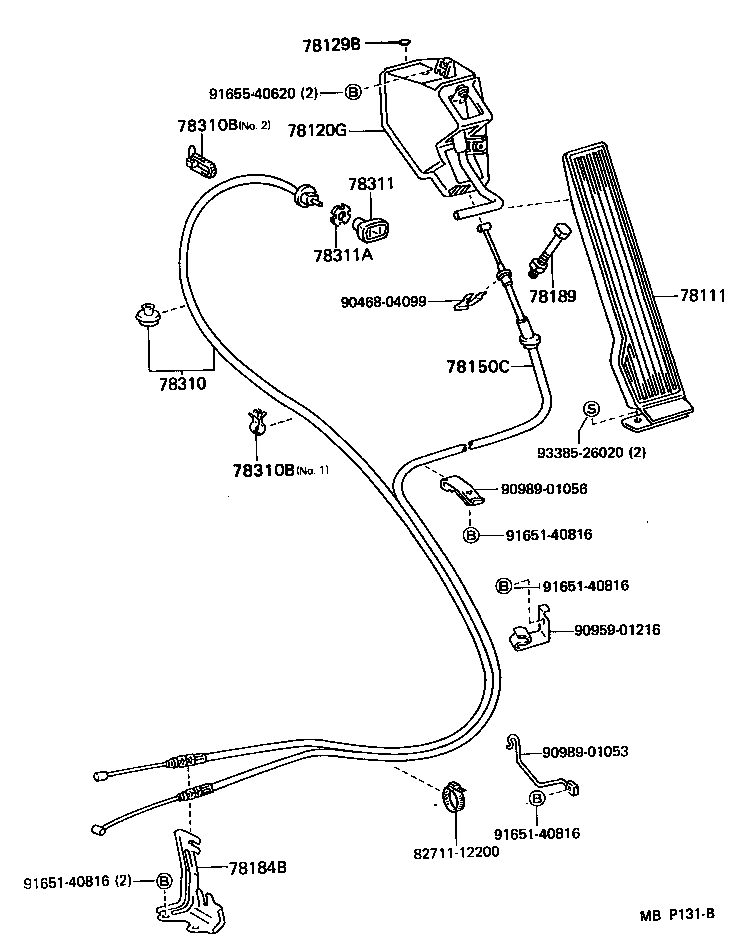 78150-95060 WIRE ASSY, ACCELERATOR FLEXIBLE product image
