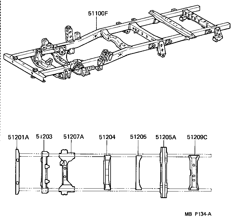 51401-26020 BRACKET SUB-ASSY, ENGINE FRONT MOUNTING, RH product image