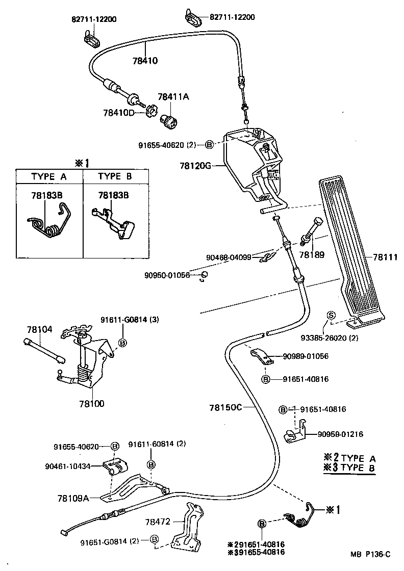 78150-26020 WIRE ASSY, ACCELERATOR FLEXIBLE product image