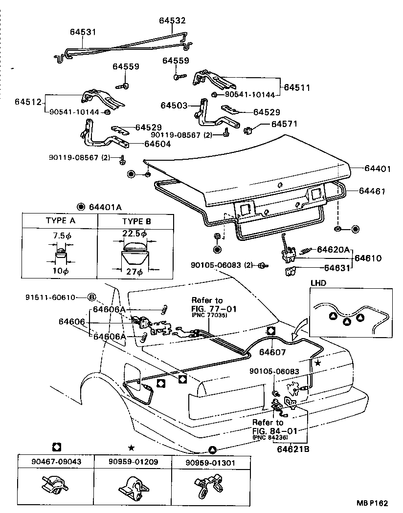 64401-32260 PANEL SUB-ASSY, LUGGAGE COMPARTMENT DOOR product image