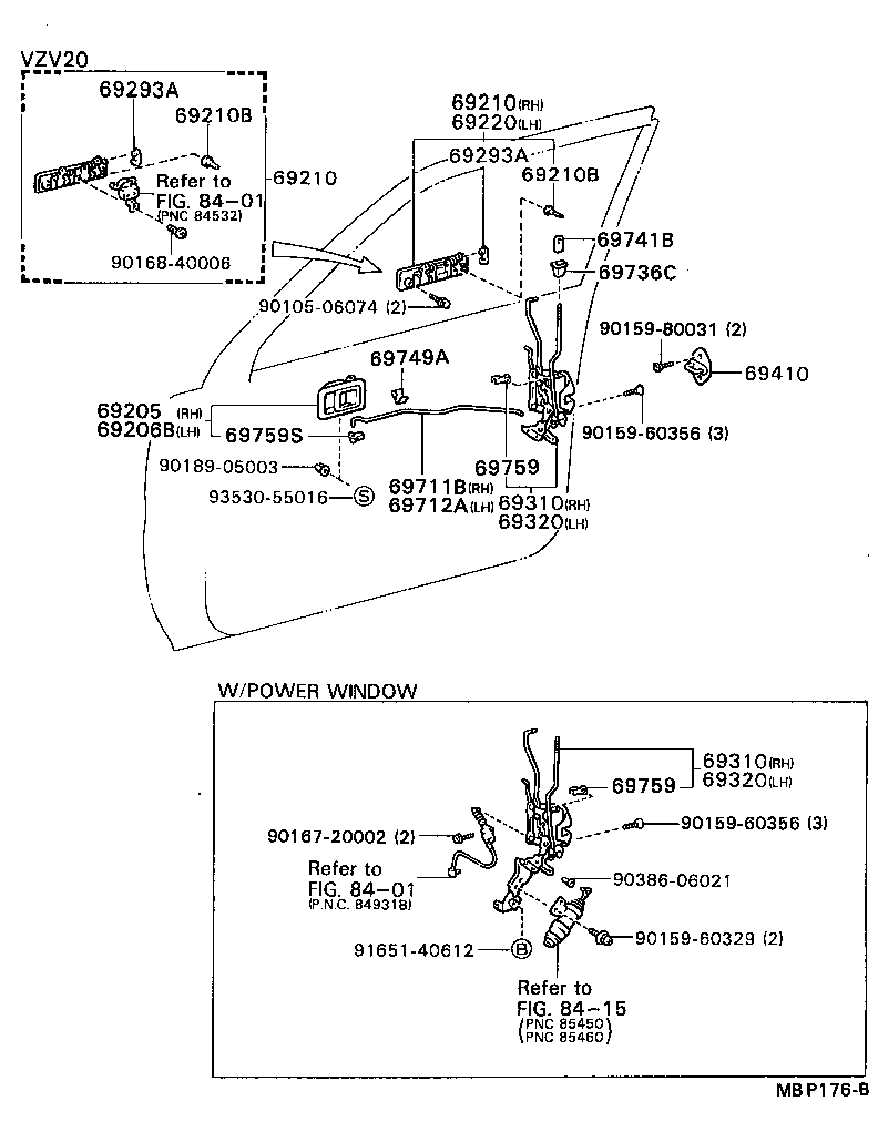 69310-32270 LOCK ASSY, FRONT DOOR, RH product image