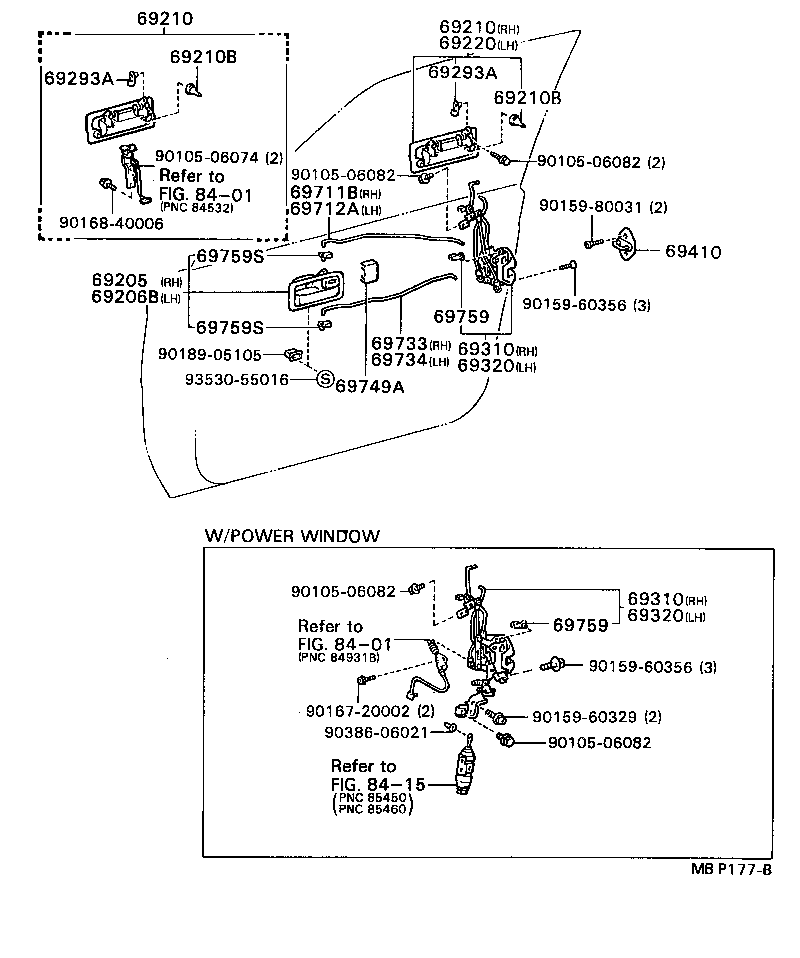 69310-32270 LOCK ASSY, FRONT DOOR, RH product image