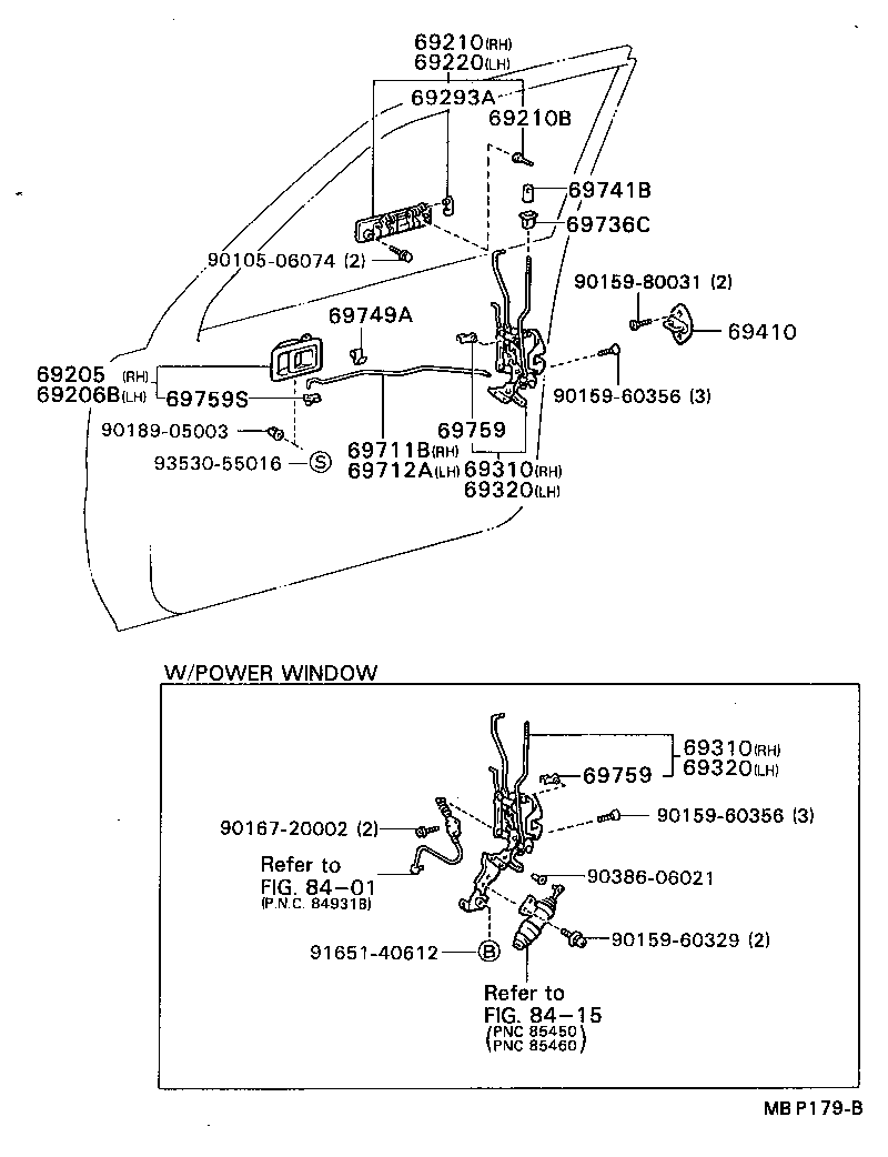 69320-32320 LOCK ASSY, FRONT DOOR, LH product image