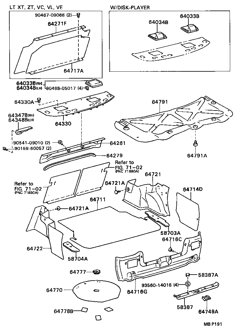 64330-32150-04 PANEL ASSY, PACKAGE TRAY TRIM product image