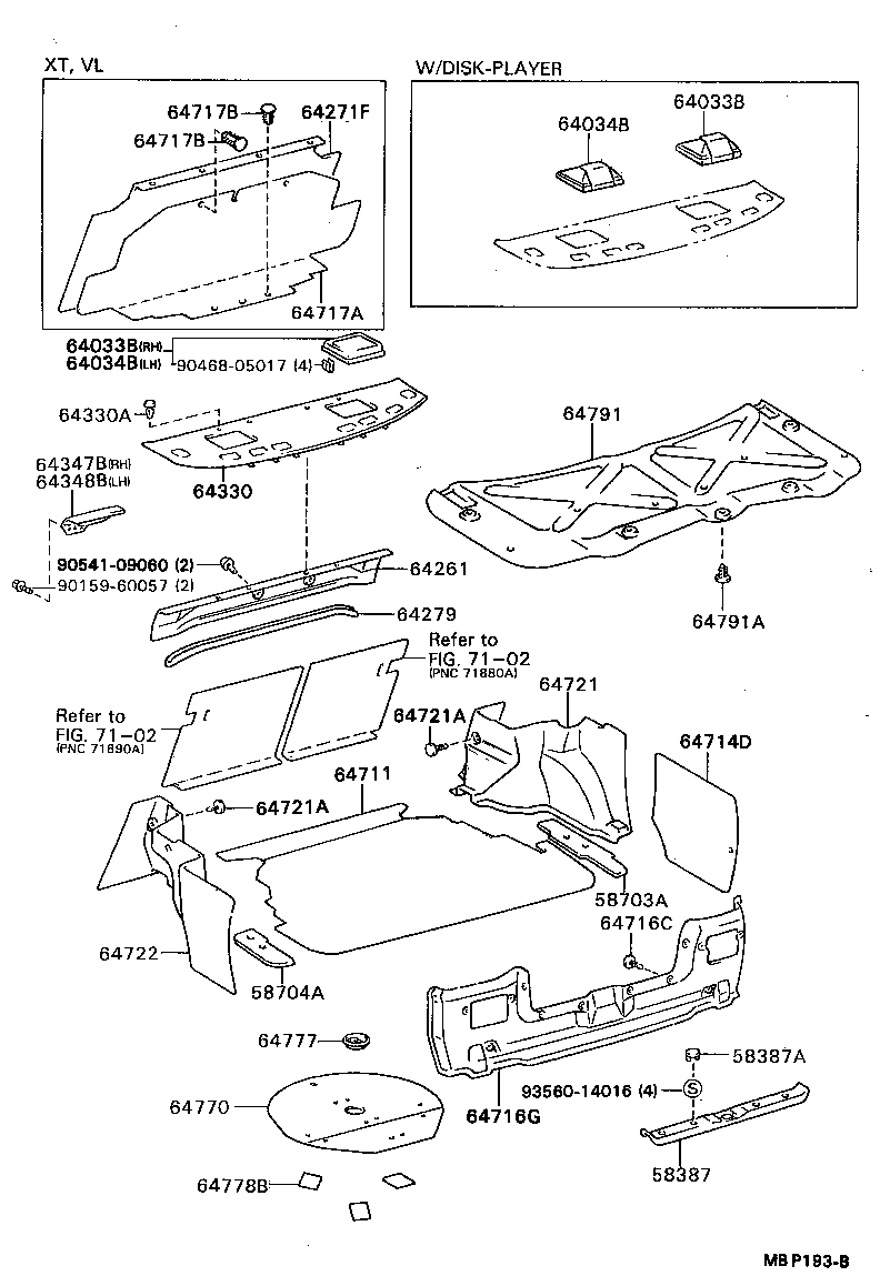 64330-32150-04 PANEL ASSY, PACKAGE TRAY TRIM product image