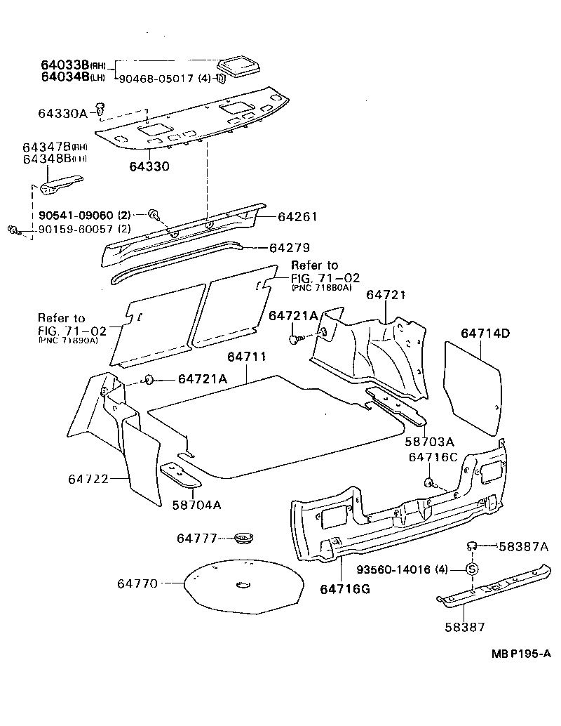 64330-32302-04 PANEL ASSY, PACKAGE TRAY TRIM product image