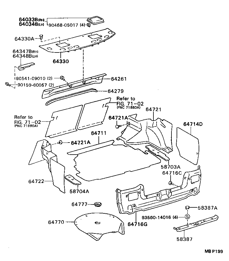 64330-32191-06 PANEL ASSY, PACKAGE TRAY TRIM product image