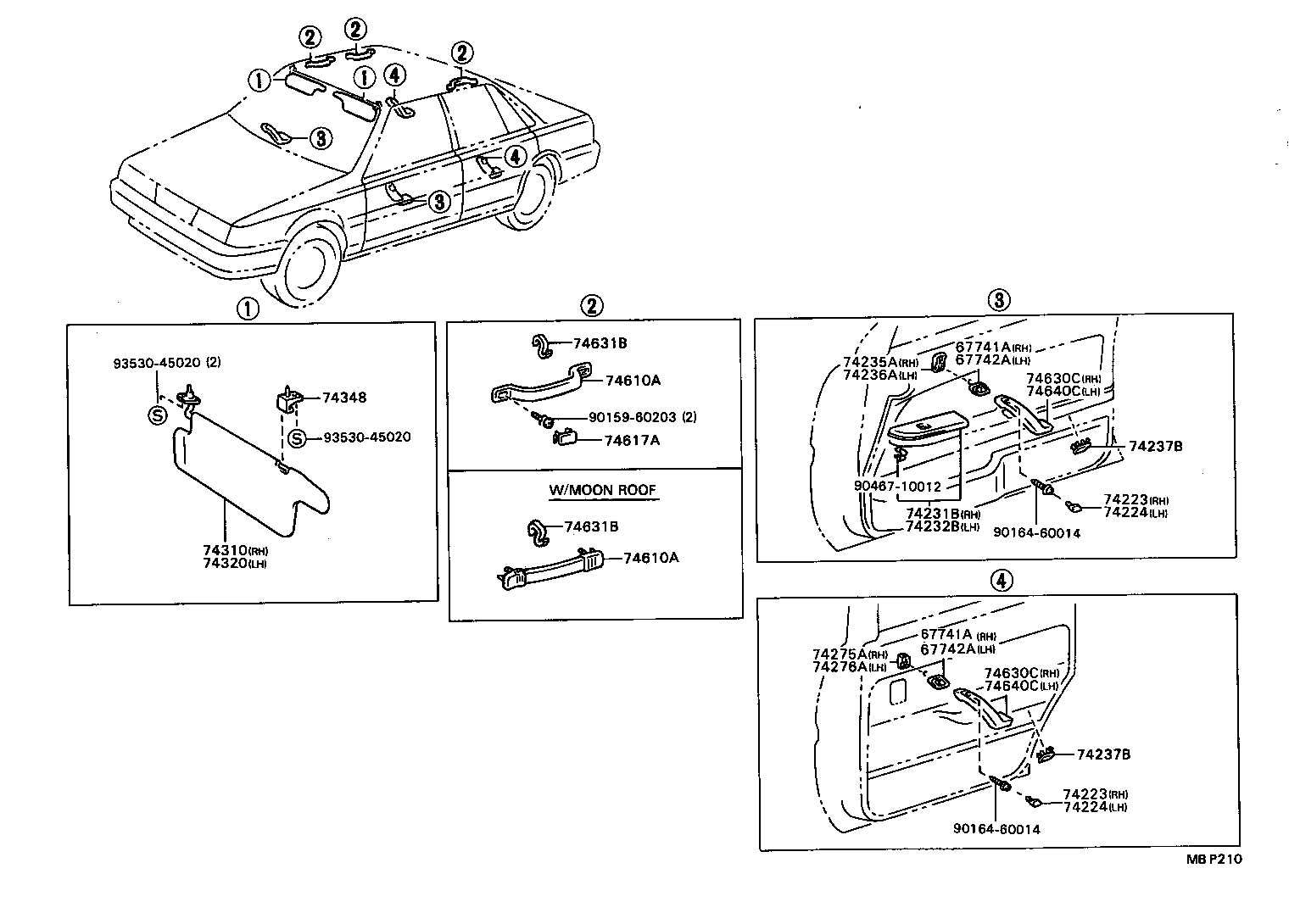 74320-32570-03 VISOR ASSY, LH product image