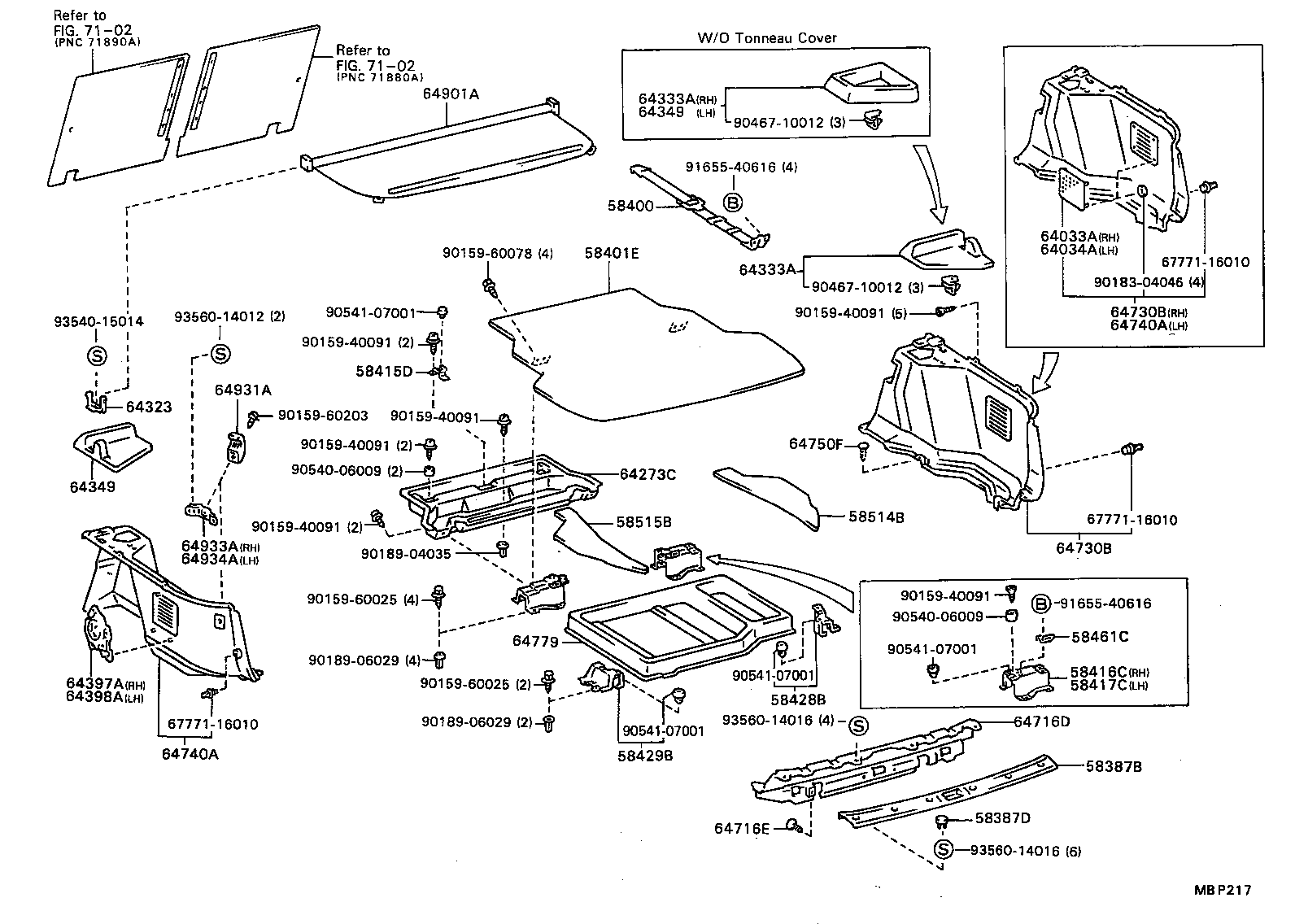 64033-32040-06 GRILLE SUB-ASSY, REAR SPEAKER, RH product image