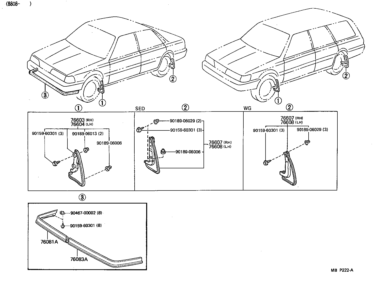 Toyota 76083-32010 SPOILER SUB-ASSY, FRONT LH