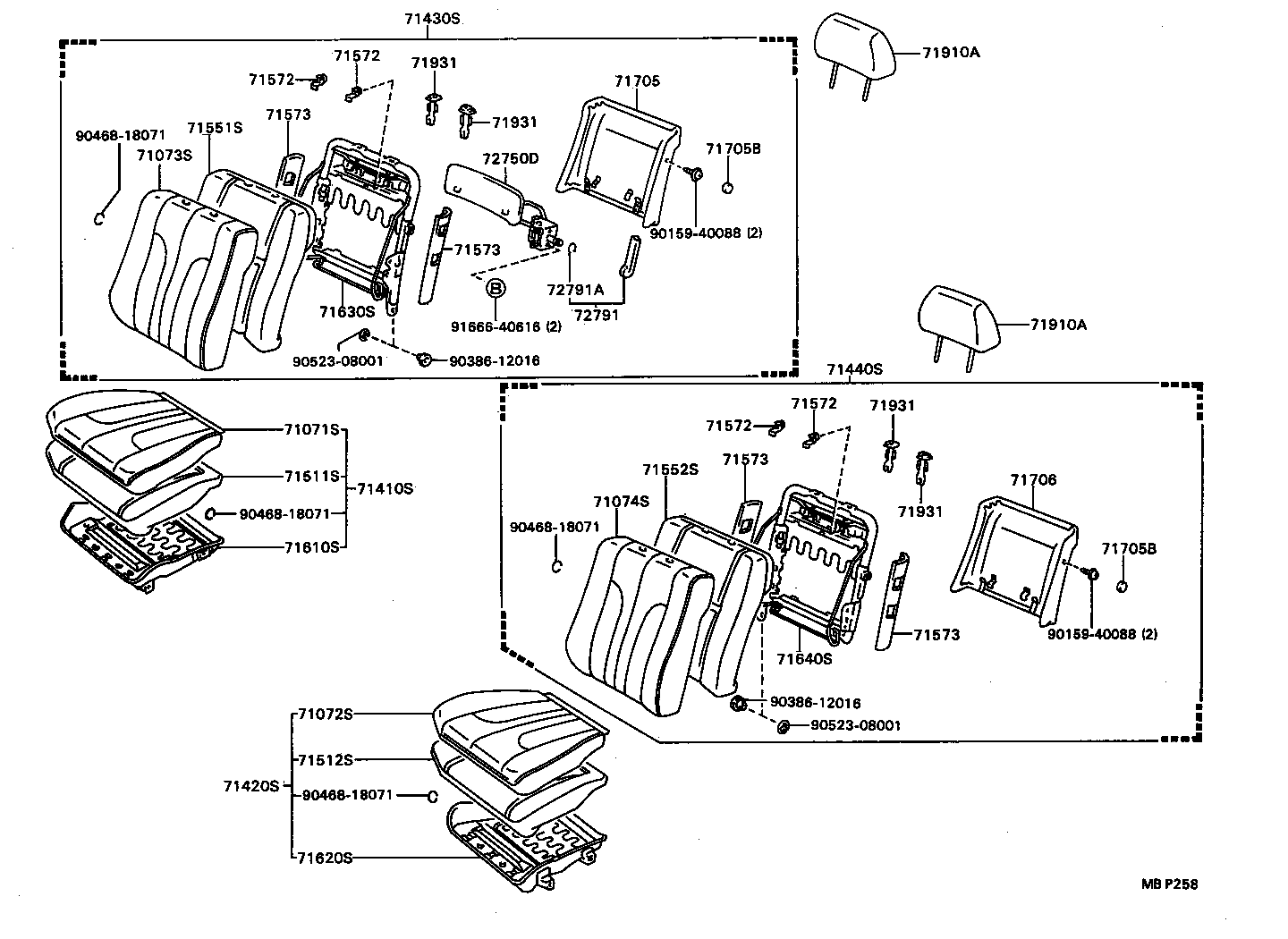 71811-32030-03 SHIELD, FRONT SEAT CUSHION, RH product image