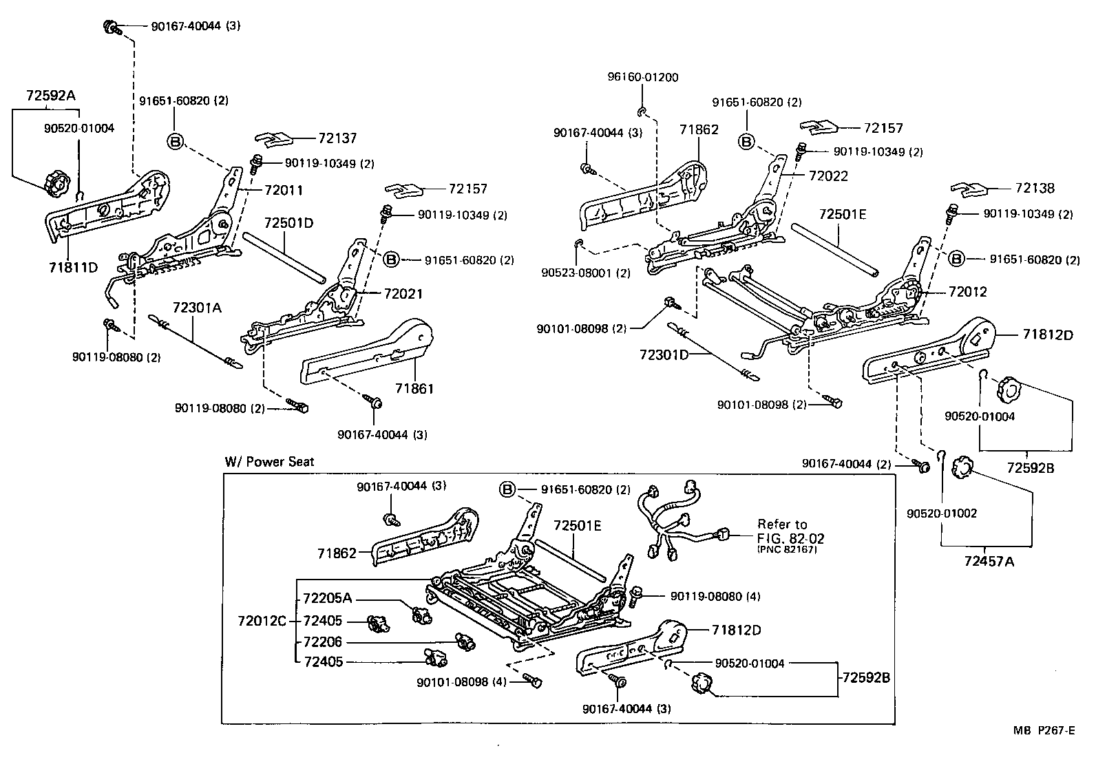 Toyota 71073-03040-B0 COVER, FRONT SEAT BACK, RH(FOR SEPARATE TYPE)