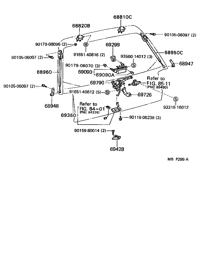 Toyota 69090-32020 HANDLE ASSY, BACK DOOR, OUTSIDE