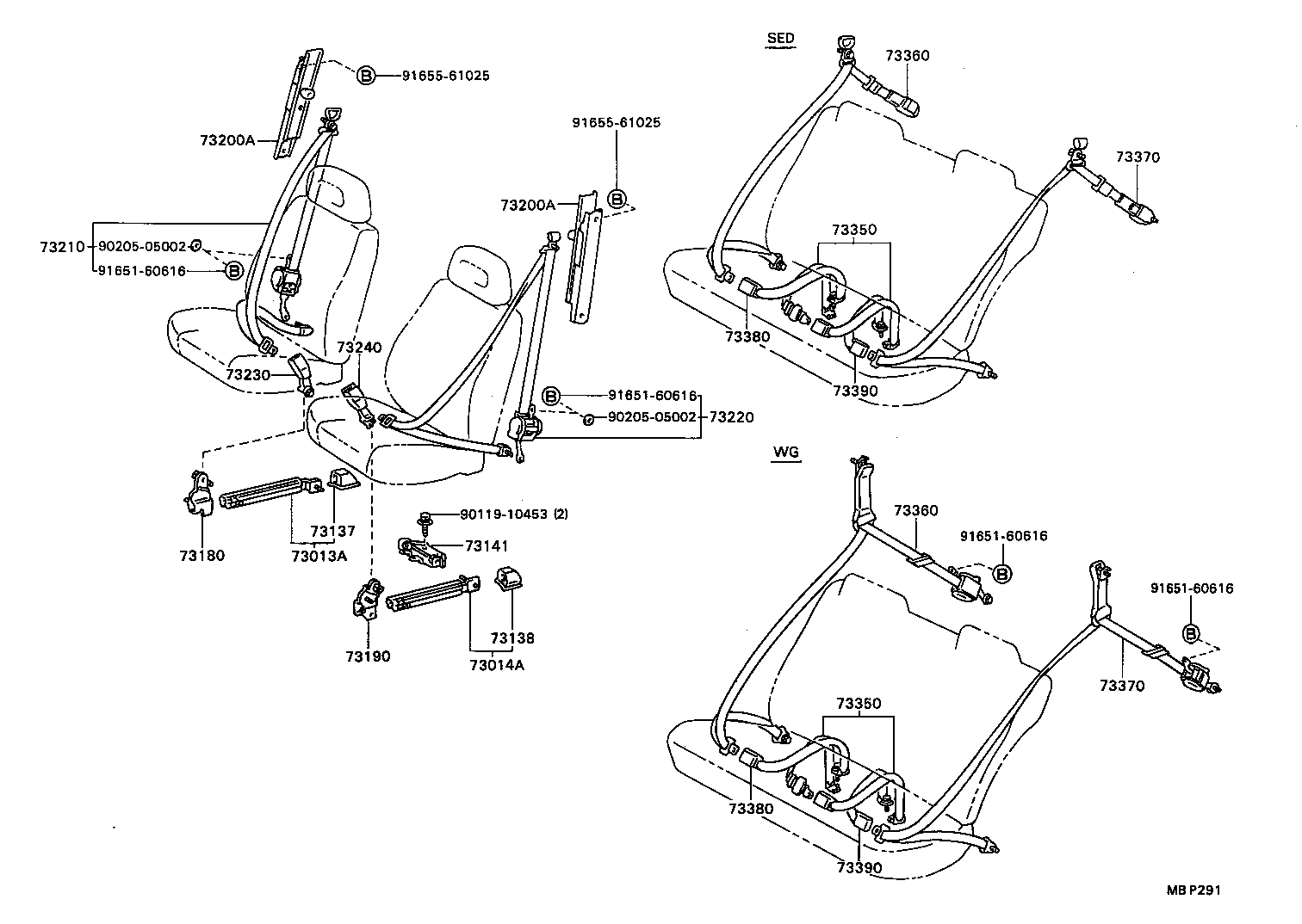 73200-32030-03 ADJUSTER ASSY, FRONT SHOULDER BELT ANCHOR product image