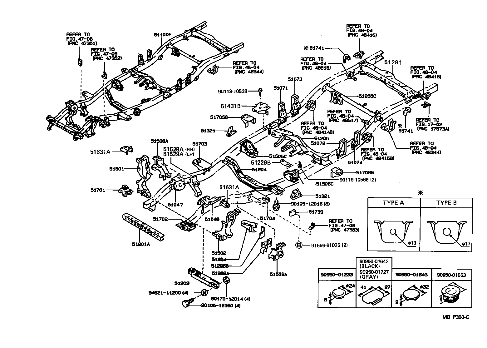 Toyota 51001-3D670 FRAME SUB-ASSY