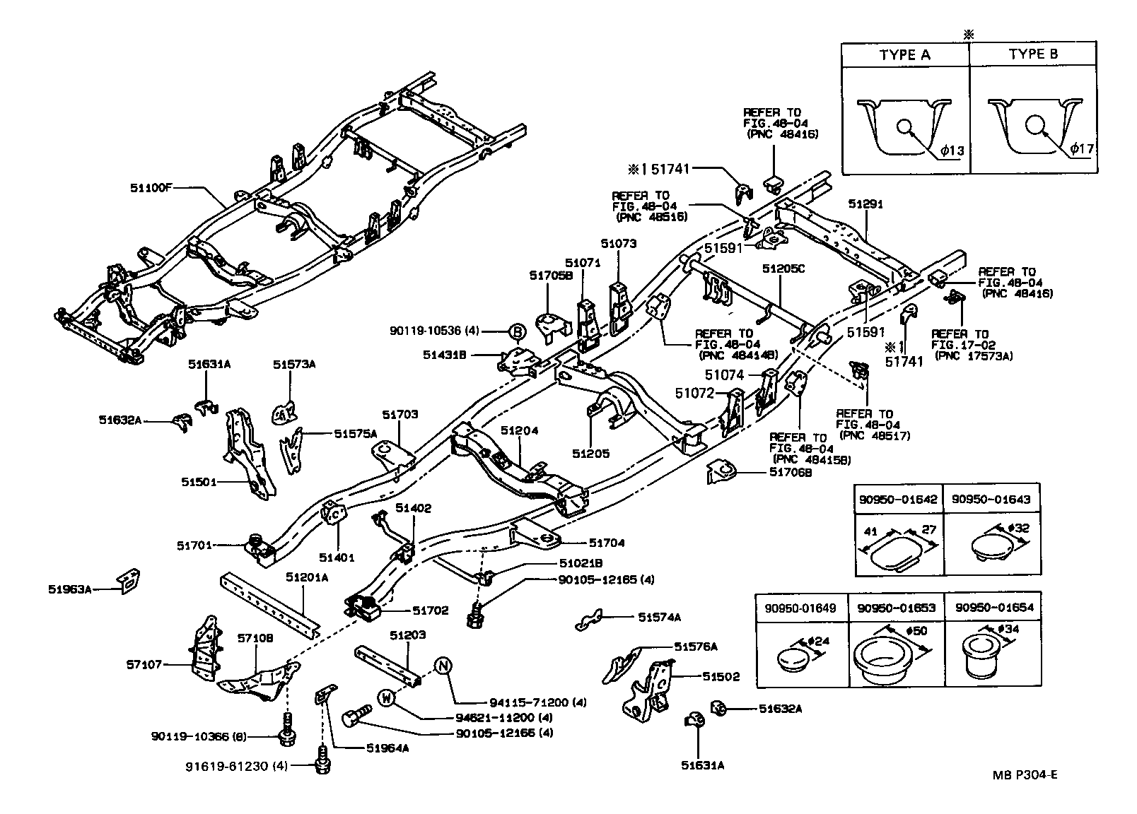 Toyota 51002-3D560 FRAME SUB-ASSY