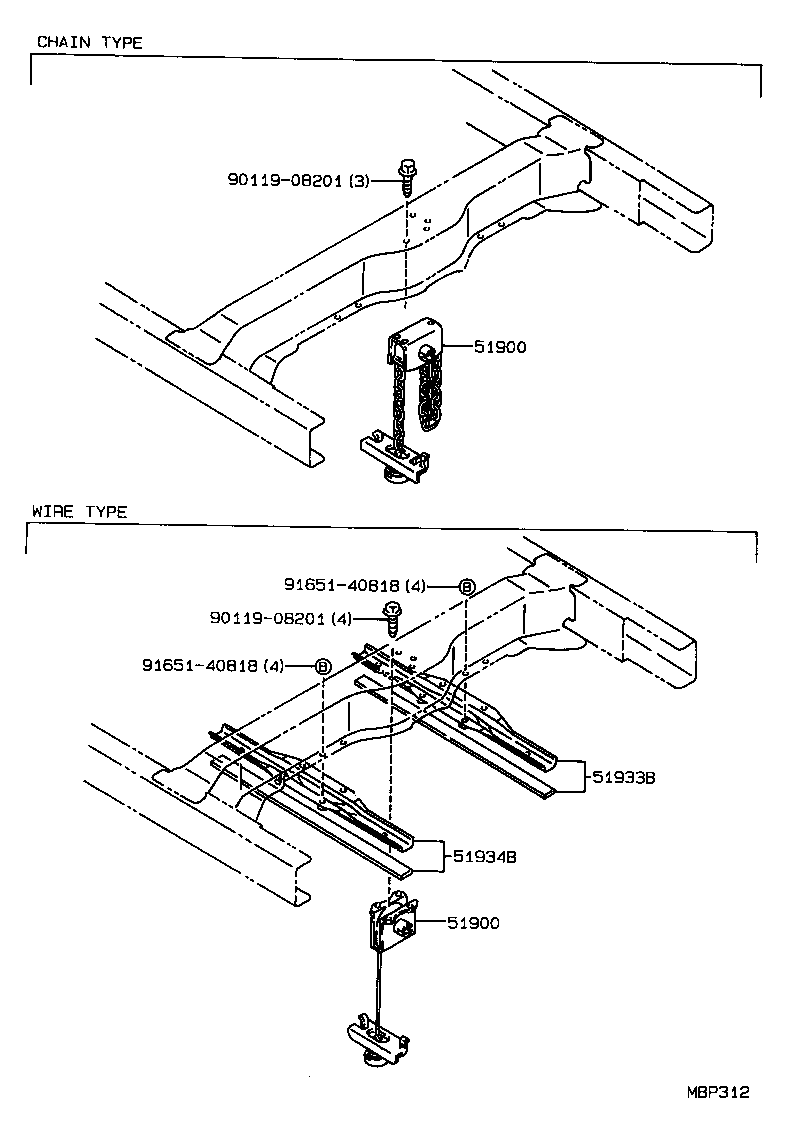 51900-04010 CARRIER ASSY, SPARE WHEEL product image