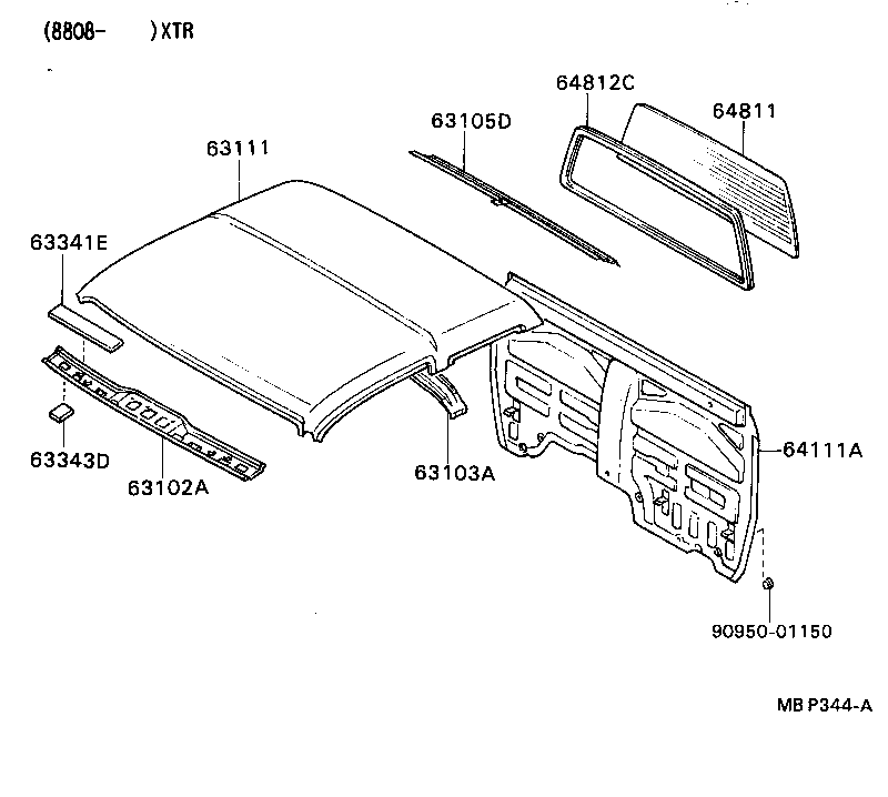 64101-89146 PANEL, BACK product image