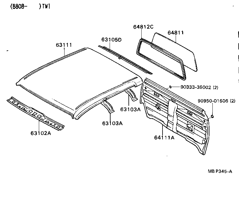 64101-89146 PANEL, BACK product image