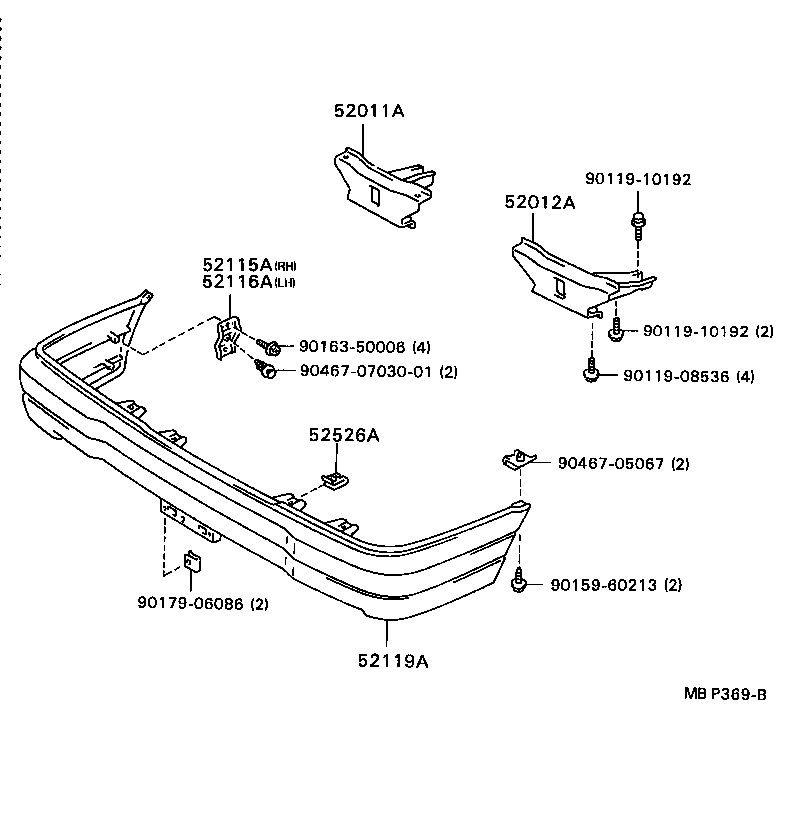 52021-22210 REINFORCEMENT SUB-ASSY, FRONT BUMPER product image