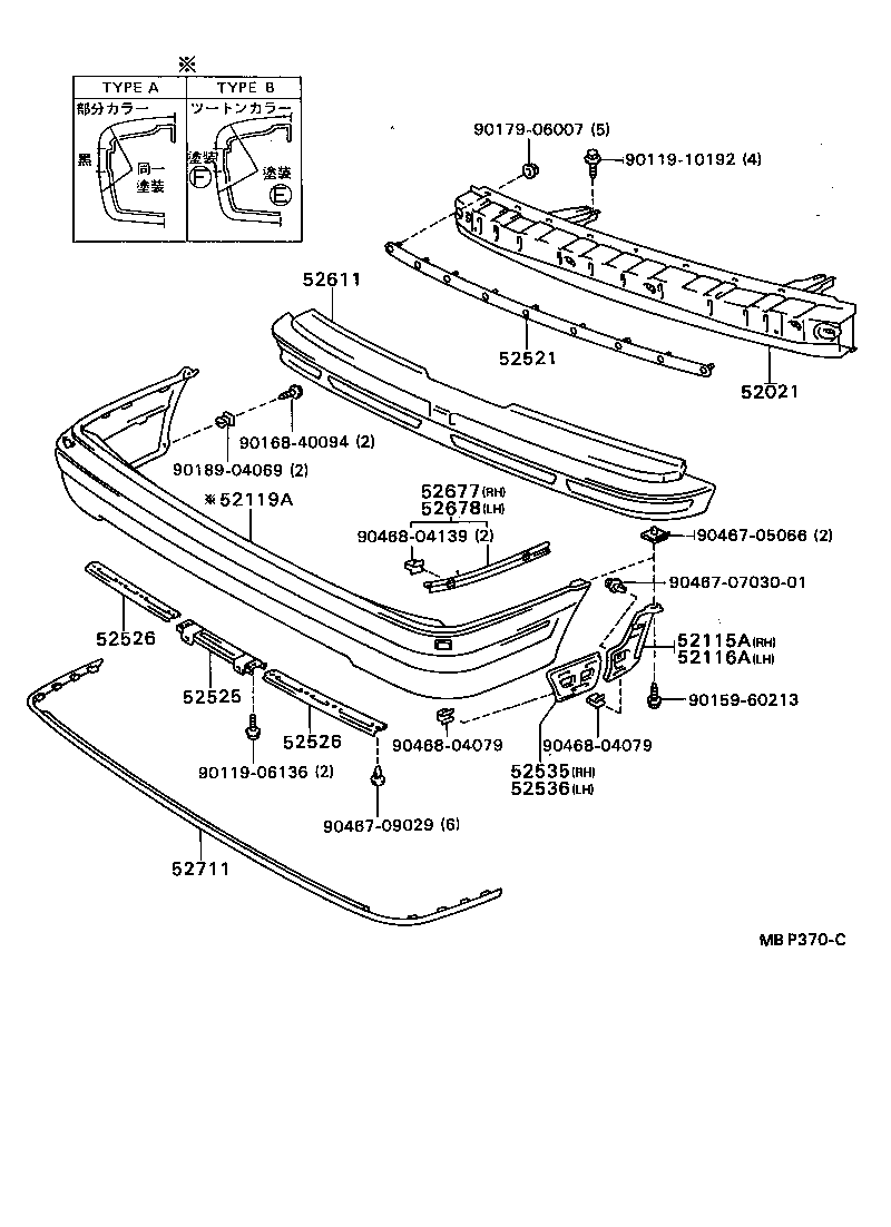 52021-22210 REINFORCEMENT SUB-ASSY, FRONT BUMPER product image