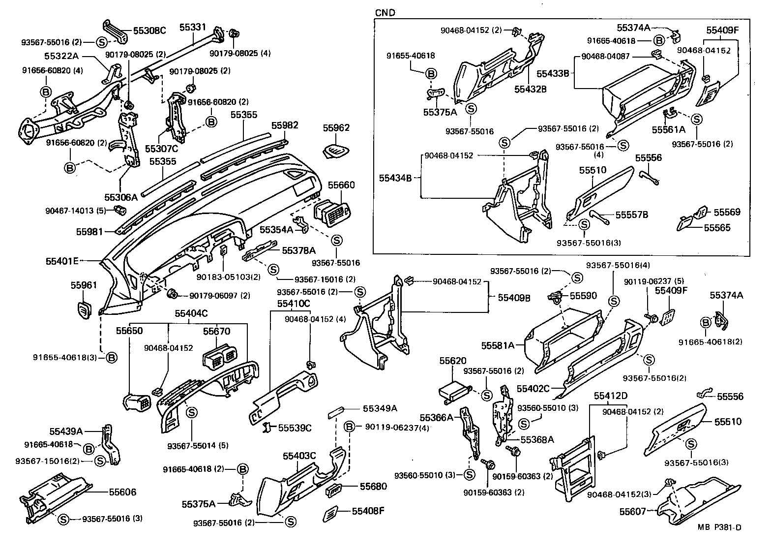 Toyota 55366-22070 BRACKET, RADIO MOUNTING, NO.1