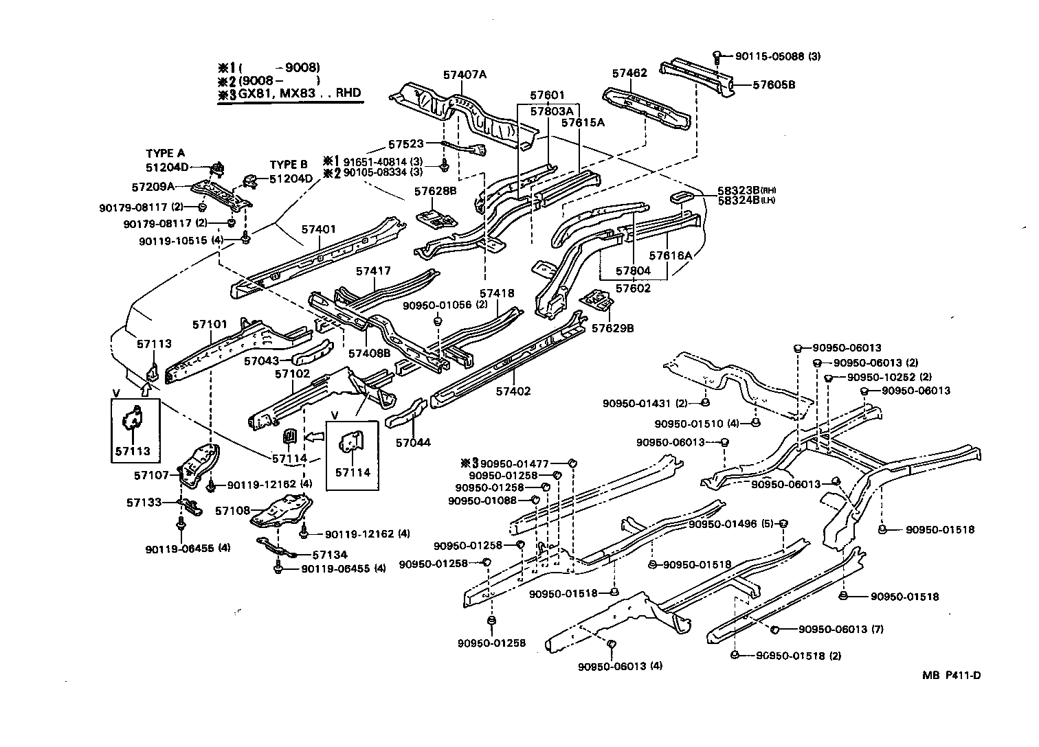 51204-22140 DAMPER SUB-ASSY, ENGINE REAR SUPPORT MEMBER product image