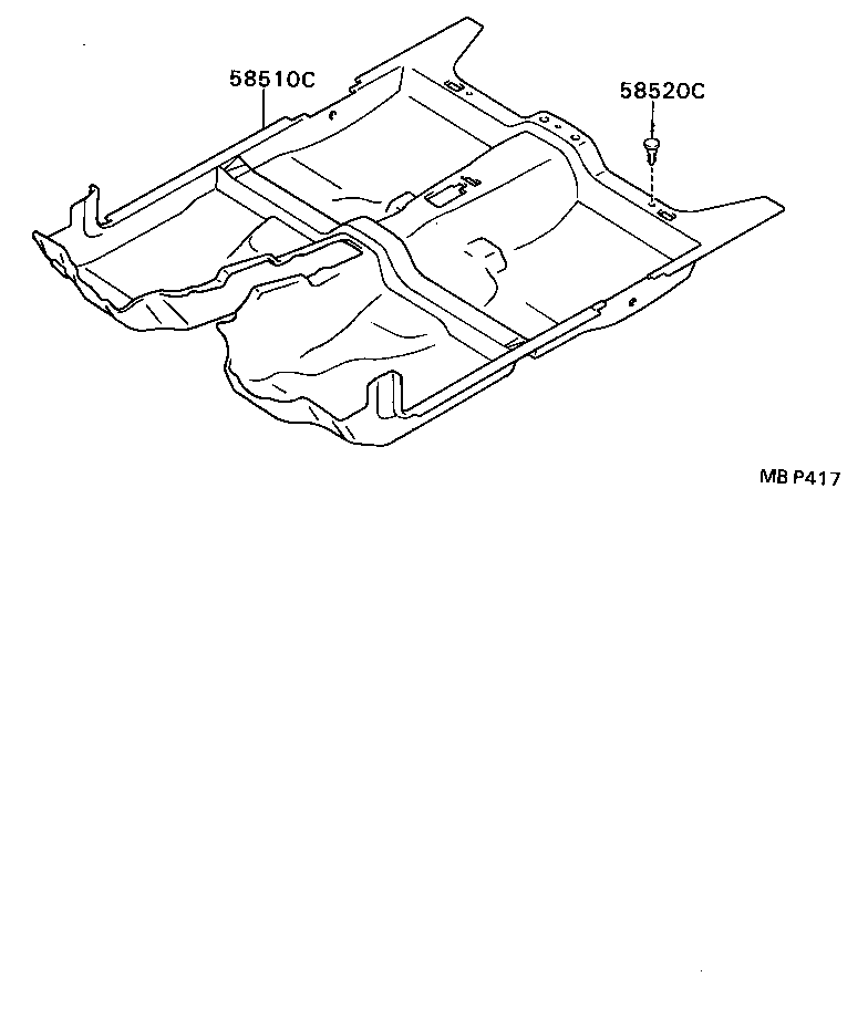 90467-11025 CLIP(FOR FRONT FLOOR CARPET) product image