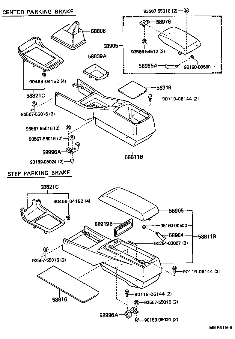 58821-22110 PANEL, CONSOLE, UPPER product image