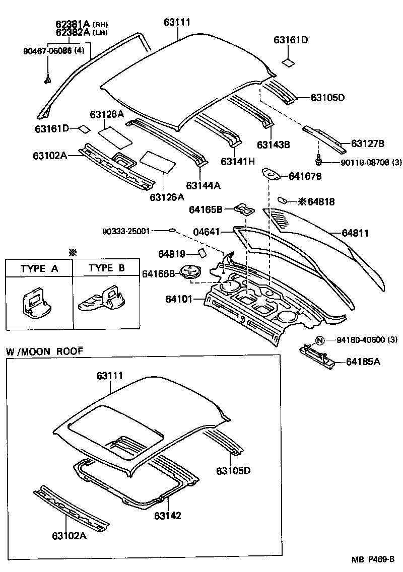62382-91603 WEATHERSTRIP, ROOF SIDE RAIL, LH product image
