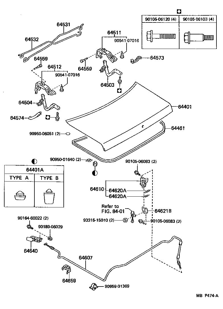 Toyota 64401-22550 PANEL SUB-ASSY, LUGGAGE COMPARTMENT DOOR